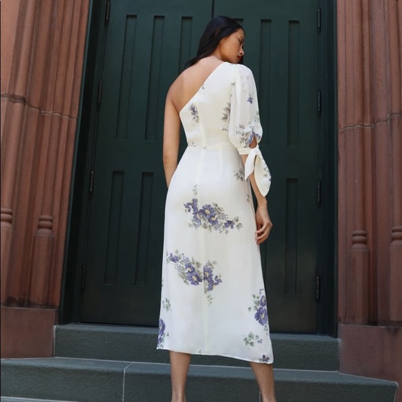 Reformation one shoulder midi dress - Picture 3 of 8